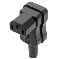 Thermoplast-Winkel-Gerätesteckdose EN 60 320 / C13 /...