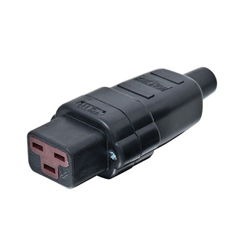 Solid rubber device socket K444Gu EN 60 320 / C19 / C20