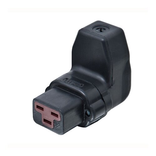 Solid rubber angle device socket K444Gu/Wi EN 60 320 / C19 / C20