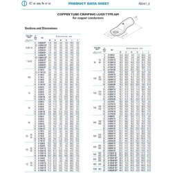 Cembre A19-M10 Rohrkabelschuh 95mm² M10