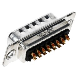 D-Sub vyriška jungtis, 15 kontaktų