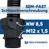 Schlemmer 3805011 Schlauchverschraubung SEM-FAST gerade NW8,5 M12 schwarz