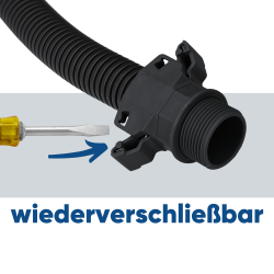 Schlemmer 3805000 slangpilaar SEM-FAST recht NW10/M12 zwart