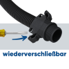 Schlemmer 3805000 slangpilaar SEM-FAST recht NW10/M12 zwart