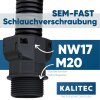 Schlemmer 3805002 Buiskoppeling SEM-FAST recht NW17/M20 zwart