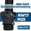 Schlemmer 3805003 Schlauchverschraubung SEM-FAST gerade NW17/M25 schwarz