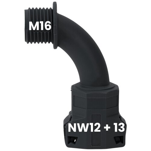 Schlemmer 3805205 Schlauchverschraubung SEM-FAST 90° Grad Bogen NW12+13/ M16 schwarz