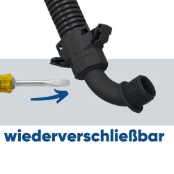 Schlemmer 3805205 Schlauchverschraubung SEM-FAST 90° Grad Bogen NW12+13/ M16 schwarz