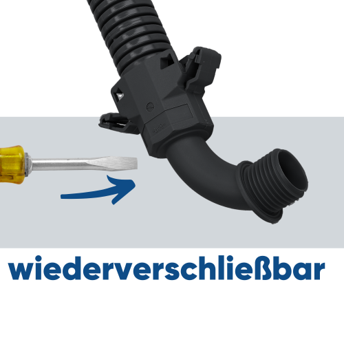 Schlemmer 3805206 Schlauchverschraubung SEM-FAST 90° Grad Bogen NW12+13/ M20 schwarz