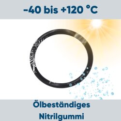 Schlemmer 8112801 Junta tórica NW8,5 para conexión roscada de manguera SEM-FAST normal PA6