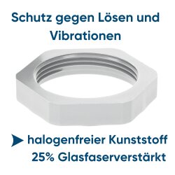Jetzt kaufen! SIB G4332010 Kunststoff Gegenmutter M32 sechskant 72119 