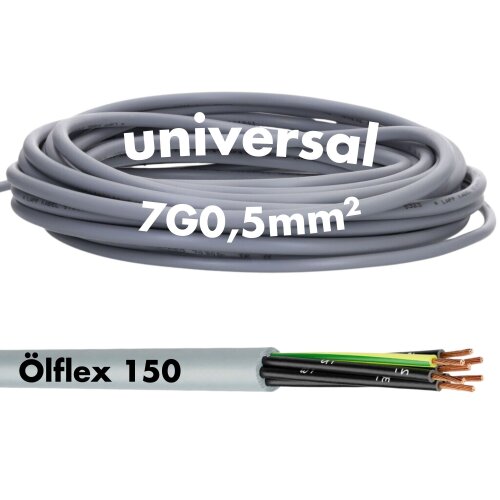 Lapp 0015007 Ölflex 150 7G0,50 mm² flexible Steuerleitung mit UL Kennzeichnung