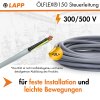 Lapp 0015205 Ölflex 150 5G1 mm² flexible Steuerleitung mit UL Kennzeichnung