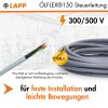 Lapp 0015207 Ölflex 150 7G1 mm² flexible Steuerleitung mit UL Kennzeichnung
