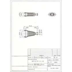 Kalitec KALI01024 超级密封橡胶扣眼 4 芯，带防扭结薄片
