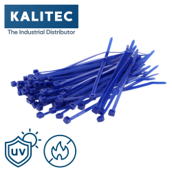 Kalitec kabelske vezice 100x2,5 modre, set 100 kom