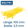 Kalitec kabelske vezice 100x2,5 rumene, set 100 kom