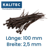 Kalitec kablo bağları 100x2,5 kahverengi 100lü set