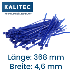 Kalitec kablo bağları 368x4.6 mavi 100lü set
