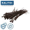 Kalitec Kabelbinder 140x3,6 Braun 100er Set