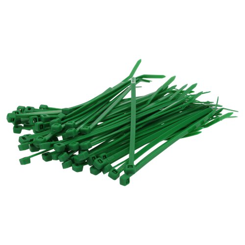 Cable tie 368x4,6mm green 100 pieces