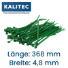 Kalitec kablo bağları 368x4.8 yeşil 100lü set