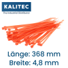Kalitec kabelbindere 368x4,8 orange sæt med 100 stk