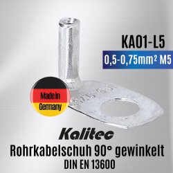 Kalitec KA01-L5 Rohrkabelschuh 90° gewinkelt...