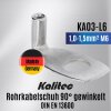 Kalitec KA03-L6 Rohrkabelschuh 90° gewinkelt 1,0-1,5mm² M6