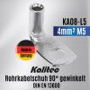 Kalitec KA08-L5 rúrkové káblové oko 90° zahnuté 4mm² M5