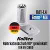 Kalitec KA1-L4 Rohrkabelschuh 90° gewinkelt 6mm² M4