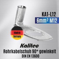 Kalitec KA1-L12 Rohrkabelschuh 90° gewinkelt...