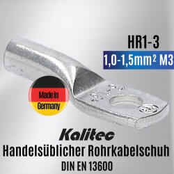 Kalitec HR1-3 Handelsüblicher Rohrkabelschuh...