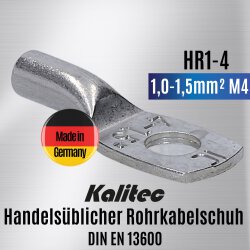 Kalitec HR1-4 Handelsüblicher Rohrkabelschuh...
