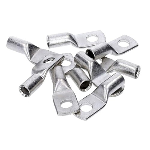10x Kalitec Rohrkabelschuhe HR2-4 – 2,5 Mm², M4, Ohne Sichtloch, Verzinnt, Made In Germany, UL-zertifiziert