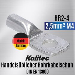 Kalitec HR2-4 Handelsüblicher Rohrkabelschuh 2,5...
