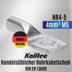 Kalitec HR4-5 Handelsüblicher Rohrkabelschuh...
