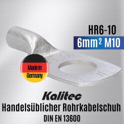 Kalitec HR6-10 Handelsüblicher Rohrkabelschuh...