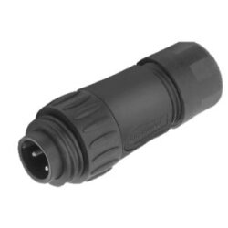 Amphenol C016 20H003 110 12 ecomate kabelkontakt 3-pins + PE støvhetteforsegling