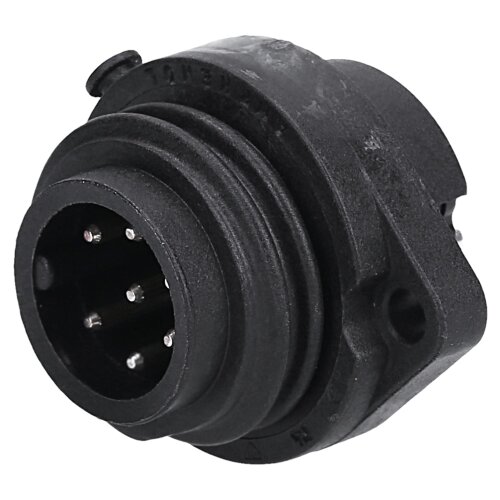 Ampheno C016 30C006 100 12 ecomate 设备插头 6 针 + PE 带焊接连接