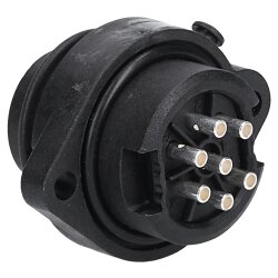 Ampheno C016 30C006 100 12 ecomate 设备插头 6 针 + PE 带焊接连接