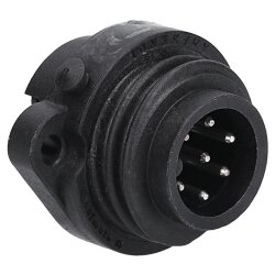 Ampheno C016 30C006 100 12 ecomate 设备插头 6 针 + PE 带焊接连接