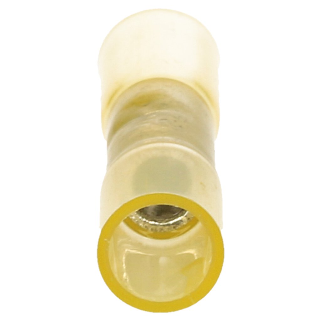 50PK Butt Connector See Thru-Nylon Insulated 12-10 Gauge Yellow