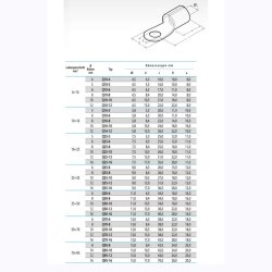 Kalitec Q10-4 presējamā kabeļa uzgaļa saskaņā ar DIN 46234 10mm² M4