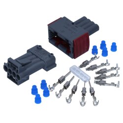 KALI-1304G AMP JPT set 4-stift 0,5-1,0 mm² B-kodad grå