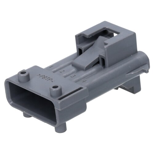 AMP 2-0965261-1 JPT plakana savienotāja korpuss, 4 kontaktu pelēks kods B