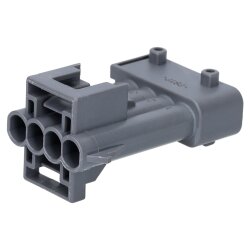 AMP 2-0965261-1 JPT plakana savienotāja korpuss, 4 kontaktu pelēks kods B