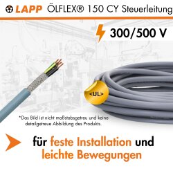 Lapp 0015604 Ölflex 150 CY 4G0,75 mm² flexible...