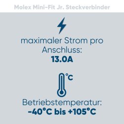 KALI-2402 Set Molex Mini-Fit Jr. cu 2 poli