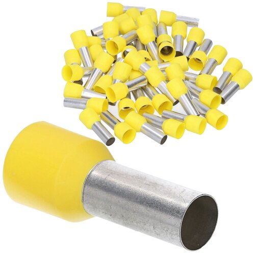 Cembre PKC70022 trådendehylser isolert 70mm² gul 22mm lang / 25 stk.